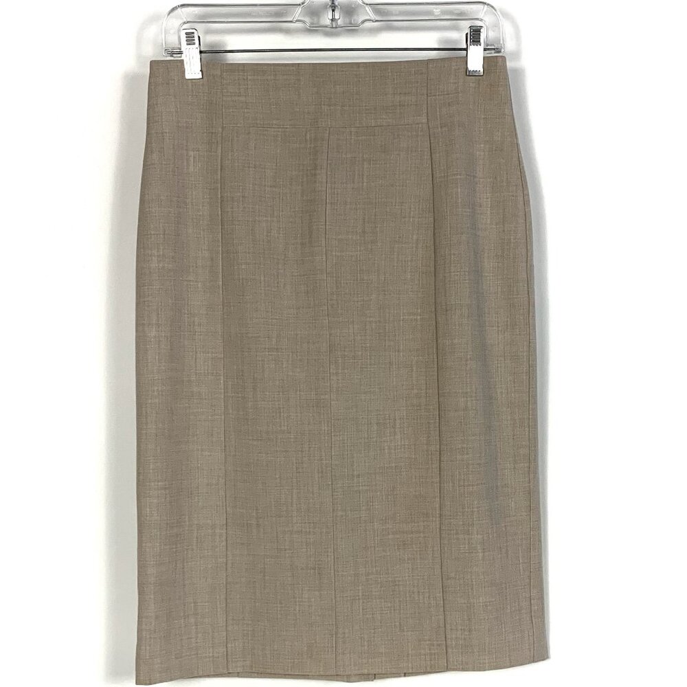 Worthington Straight Beige Tan Skirt Size 6